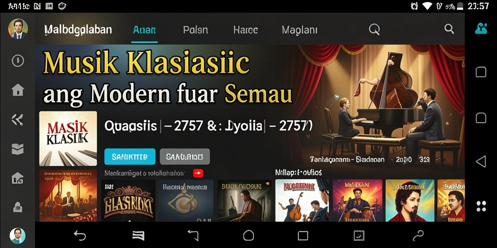 Tampilan gameplay 2757 dengan berbagai pilihan lagu musik.