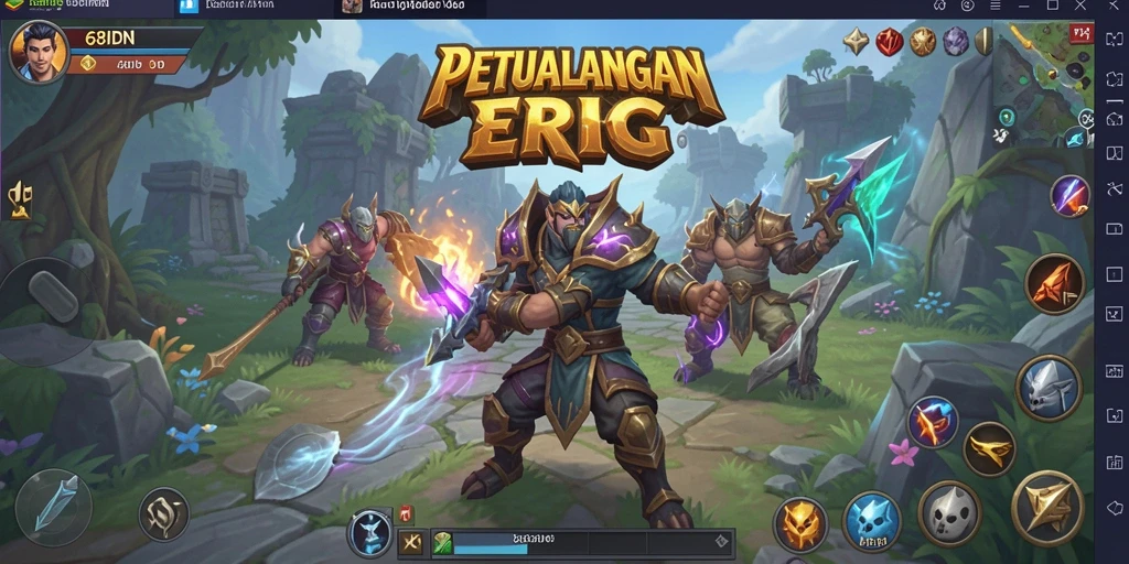 Tampilan gameplay menarik dari 68IDN di dunia RPG.