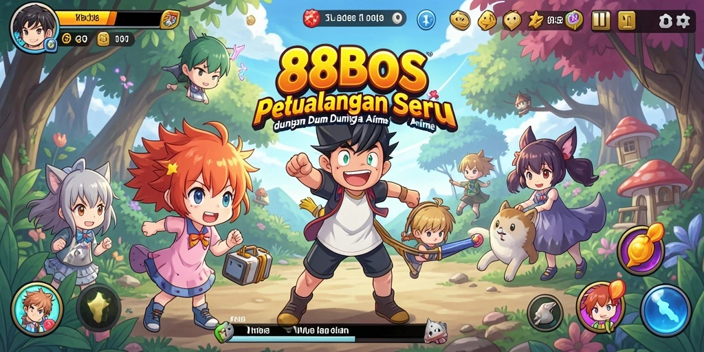 Screenshot menampilkan aksi pertarungan seru dalam 88BOS.