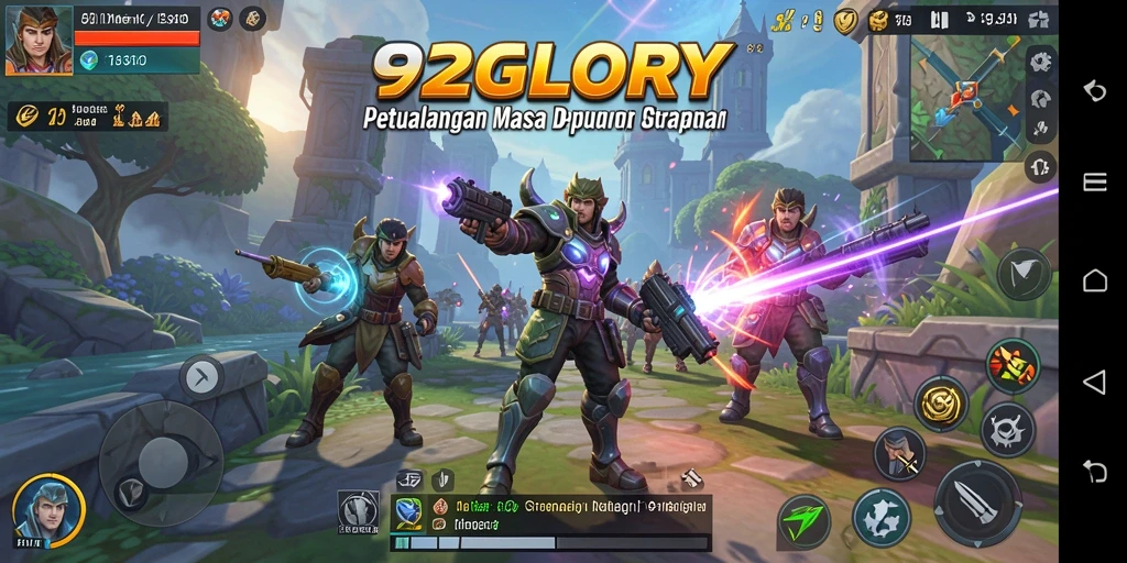 Tampilan gameplay SLG yang mendebarkan di 92GLORY.