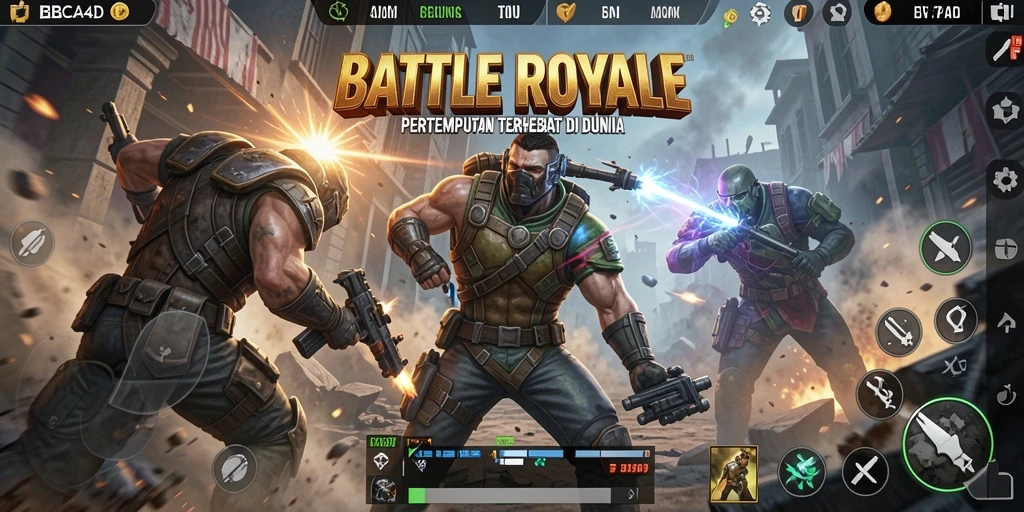 Gameplay seru dan menegangkan dalam BBCA4D yang menyuguhkan aksi Battle Royale.