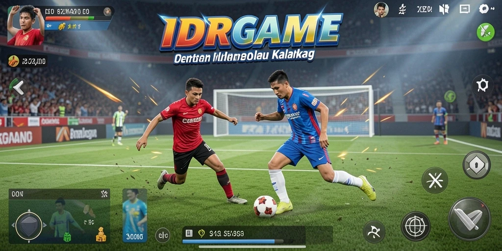 Tampilan gameplay olahraga yang menarik dan penuh aksi.