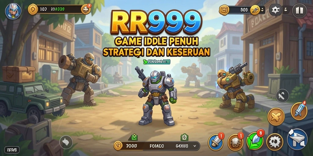 Tampilan gameplay RR999 yang seru dan interaktif dalam mode Idle.