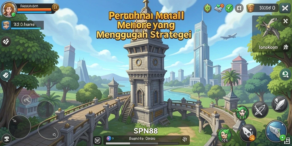 Tampilan gameplay SPN88 yang intens dan menarik dalam Tower Defense.